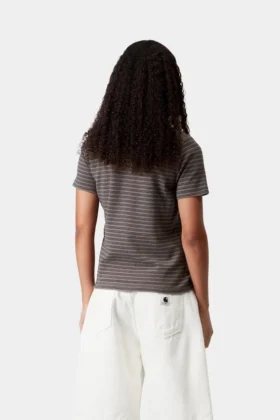 Polo à manches courtes Dion Stripe pour femme
