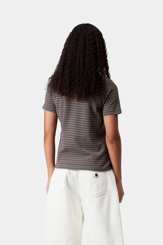 Polo à manches courtes Dion Stripe pour femme Polo à manches courtes Dion Stripe pour femme