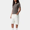 Polo à manches courtes Dion Stripe pour femme Polo à manches courtes Dion Stripe pour femme