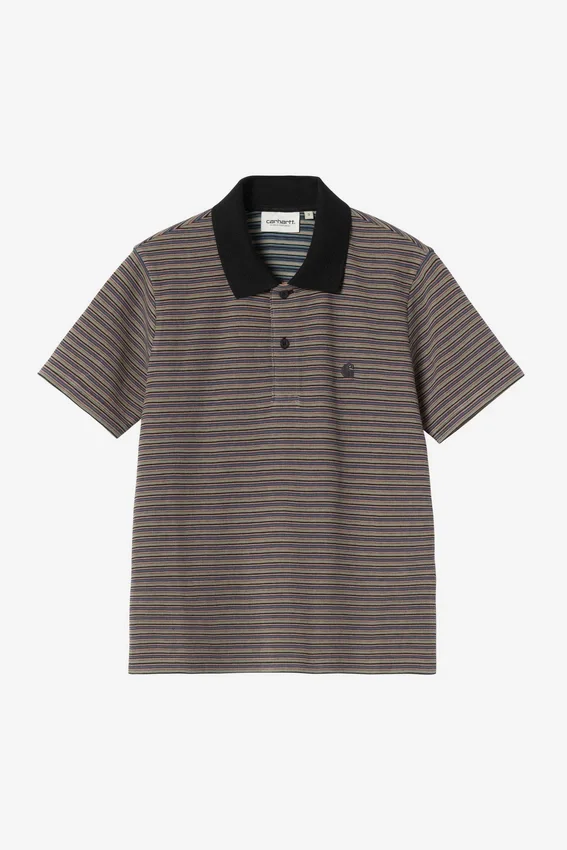 Polo à manches courtes Dion Stripe pour femme Polo à manches courtes Dion Stripe pour femme