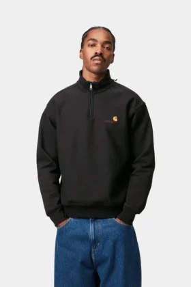 Sweat-shirt à demi-zip American Script