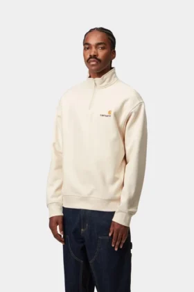 Sweat-shirt à demi-zip American Script