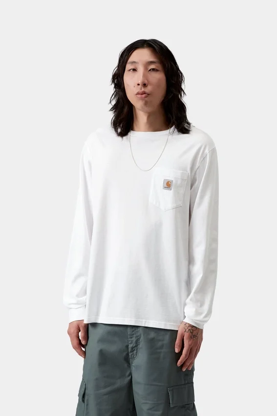 T-shirt à manches longues avec poche T-shirt à manches longues avec poche