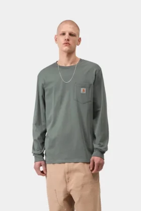 T-shirt à manches longues avec poche
