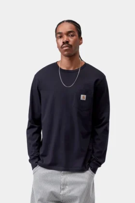 T-shirt à manches longues avec poche