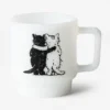 Tasse en verre « Hugging Cats »