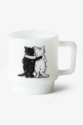 Tasse en verre « Hugging Cats »
